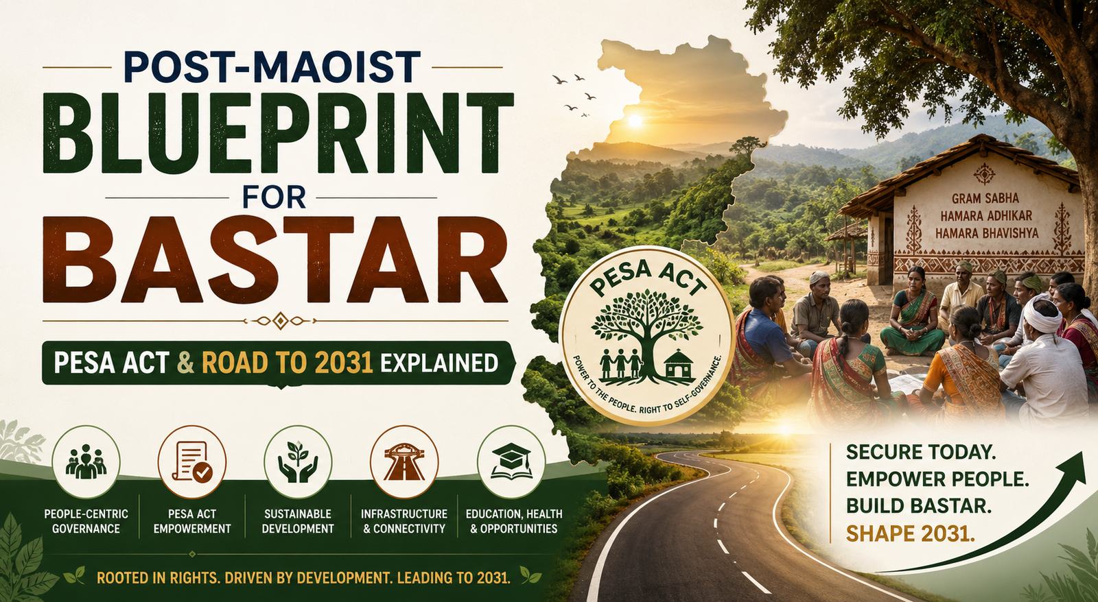 Post-Maoist Blueprint for Bastar: PESA Act & Road to 2031 Explained
