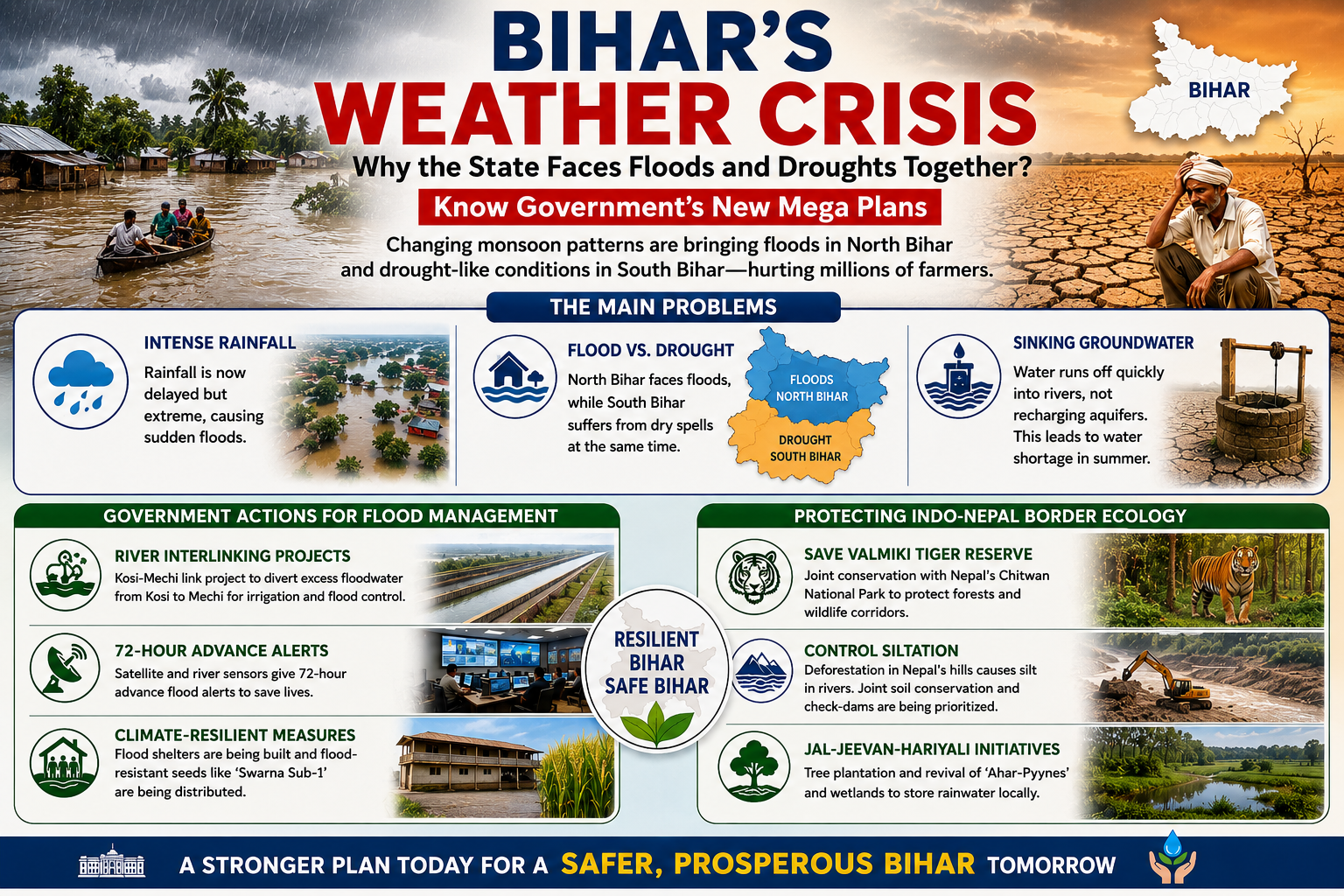 Bihar’s Environmental Dilemma: Understanding the Paradox of Concurrent Floods and Droughts