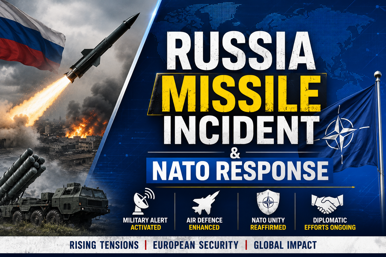 रूस मिसाइल घटना और NATO की प्रतिक्रिया: प्रमुख घटनाक्रम एवं परीक्षा हेतु महत्वपूर्ण तथ्य